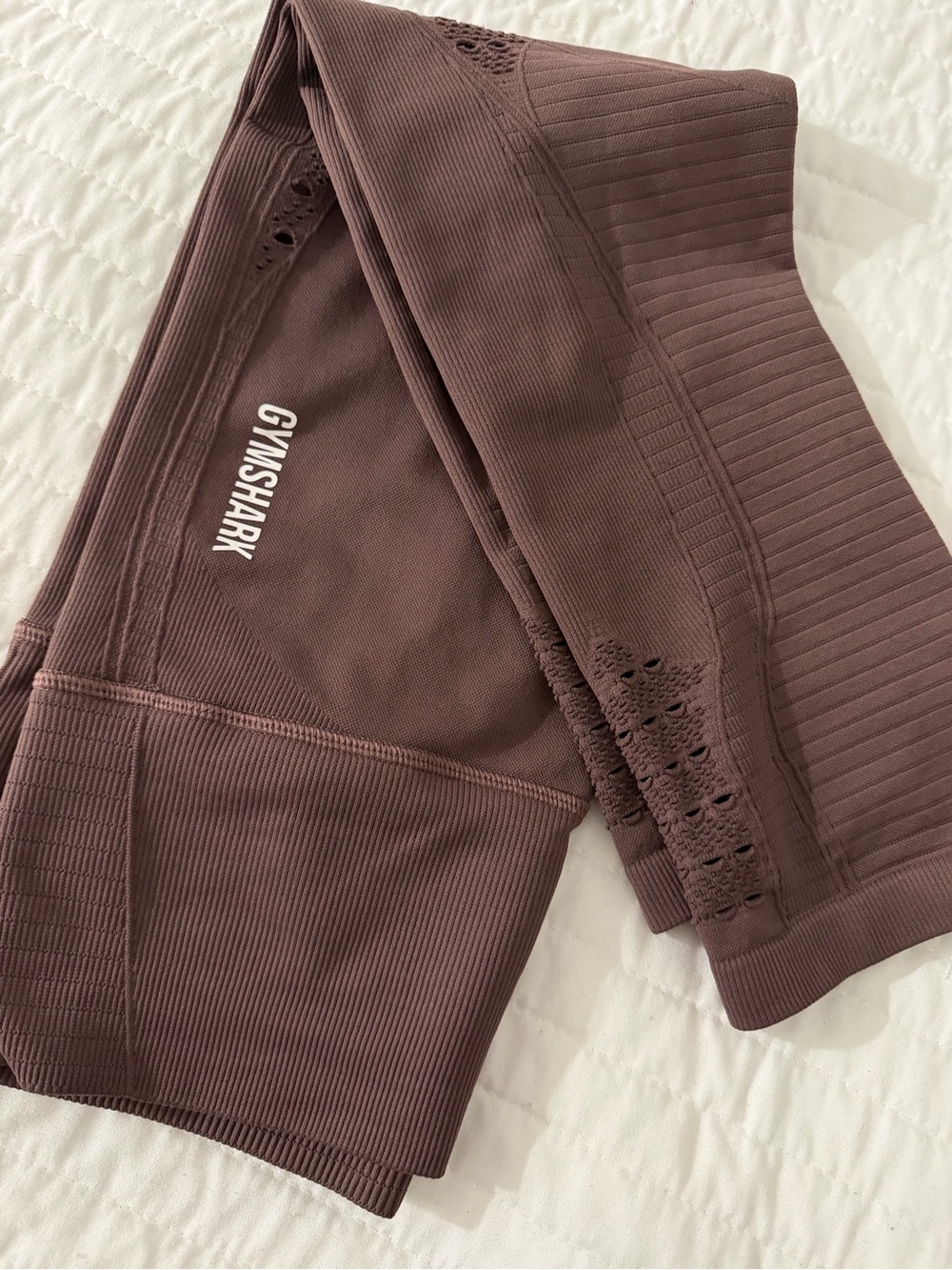 Gymshark Seamless Cropped Leggings Brown Size M Excellent Condition